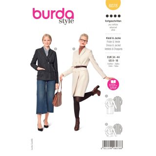 Schnittmuster - burda style - Blazerkleid - Jacke - 6078