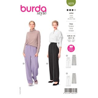 Schnittmuster - burda style - Hose mit Bundfalten und Formbund - 6079