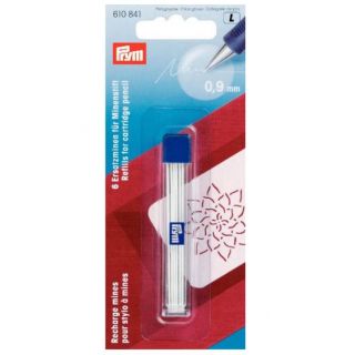 Prym - Ersatzminen für Minenstift - Ø 0,9mm - weiß