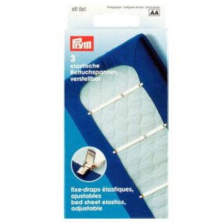 Prym - 3 elastische Bettuchspanner