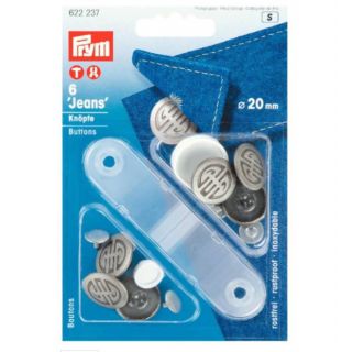 Prym - Nähfrei-Jeans-Knöpfe - Artdeco - 20 mm - alteisen