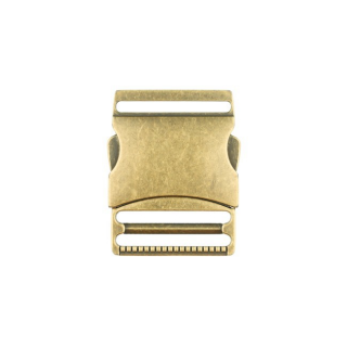 Metall Steckschnalle - 40mm - Brüniert