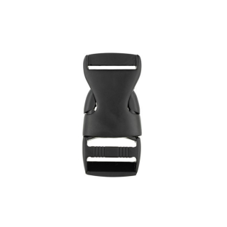 Metall Steckschnalle - 25mm - Schwarz
