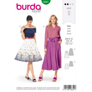 Schnittmuster - burda style - Rock mit Kellerfalten - 6341