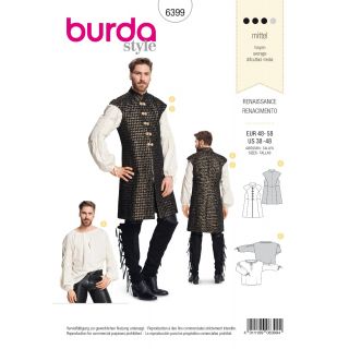 Schnittmuster - burda style - Renaissance - Lange Weste und Hemd für Herren - 6399