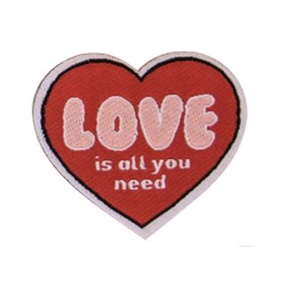 Applikation - gewebt - Love is all you need