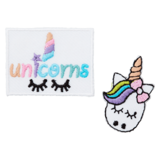Applikation - Girl´s Pink - Unicorns - 2er-Set