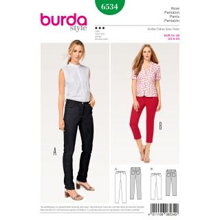 Schnittmuster - burda style - Hose – Jeans – 3/4 Hose - 6534