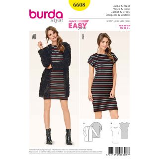 Schnittmuster - burda style - Jacke &amp; Kleid - 6608