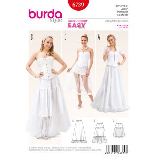 Schnittmuster - burda style - Unterrock - 6739