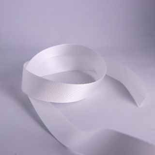 Gurtband - uni - 25 mm - weiß