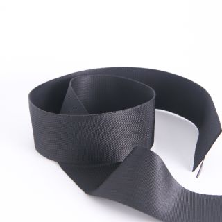Gurtband - uni - 40 mm - schwarz