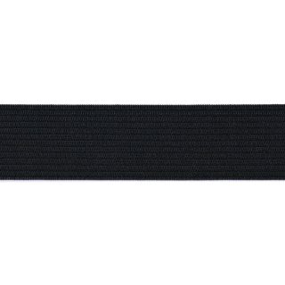 Gummiband - 35 mm - uni - schwarz