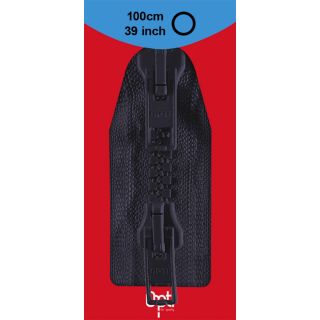 Reißverschluss Opti - P60 - 100cm - Werraschieber - Zweiwege - teilbar - dunkelblau