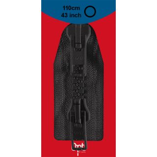 Reißverschluss Opti - P60 - 110cm - Werraschieber - Zweiwege - teilbar - schwarz