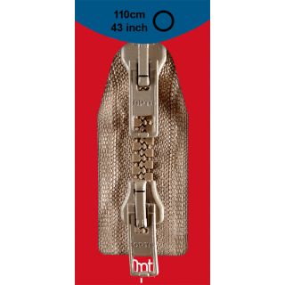 Reißverschluss Opti - P60 - 110cm - Werraschieber - Zweiwege - teilbar - beige