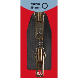 Reißverschluss Opti - M60 - 100cm - Werraschieber - Zweiwege - teilbar - schwarz