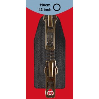 Reißverschluss Opti - M60 - 110cm - Werraschieber - Zweiwege - teilbar - schwarz