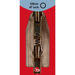 Reißverschluss Opti - M60 - 120cm - Werraschieber - Zweiwege - teilbar - beige