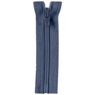Reißverschluss Opti - S40 Fulda 18cm - nicht teilbar - blaugrau