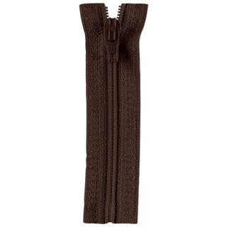 Reißverschluss Opti - S40 Fulda 18cm - nicht teilbar - dunkelbraun