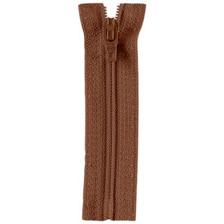 Reißverschluss Opti - S40 Fulda 18cm - nicht teilbar - mittelbraun