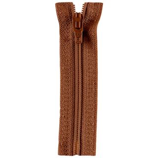 Reißverschluss Opti - S40 Fulda 20cm - nicht teilbar - brandy