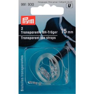 Prym - 2 BH-Träger - 15 mm - transparent