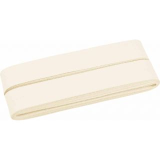 Baumwollschrägband - 40/20 - 5m Coupon - creme