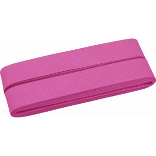 Baumwollschrägband - 40/20 - 5m Coupon - rosa-pink