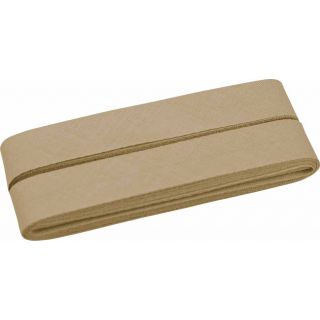 Baumwollschrägband - 40/20 - 5m Coupon - beige