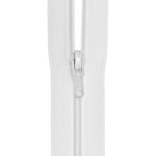 Reißverschluss - S40 - Meterware - mit Zipper - weiß