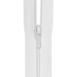 Reißverschluss - S40 - Meterware - mit Zipper - weiß