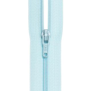 Reißverschluss - S40 - Meterware - mit Zipper - eisblau