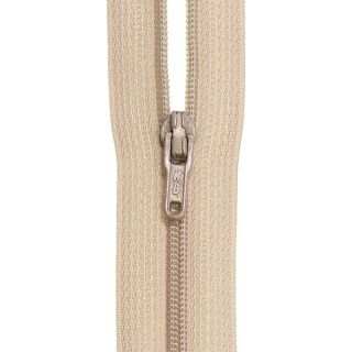 Reißverschluss - S40 - Meterware - mit Zipper - creme