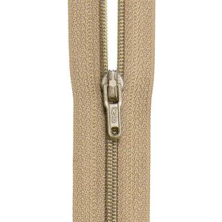 Reißverschluss - S40 - Meterware - mit Zipper - beige