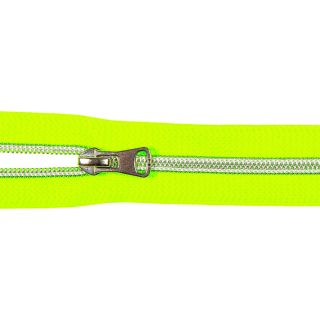 Spiralreißverschluss - S80 - Meterware - mit Zipper - neongrün