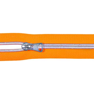 Spiralreißverschluss - S80 - Meterware - mit Zipper - neonorange