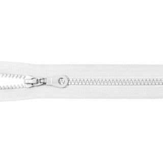 Reißverschluss - P60 - Meterware - mit Zipper - weiß