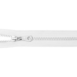Reißverschluss - P60 - Meterware - mit Zipper - weiß