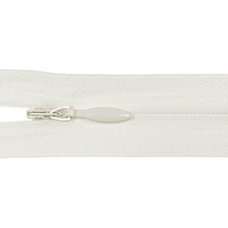 Reißverschluss - nahtverdeckt - S43 - Meterware - mit Zipper - creme