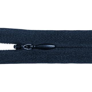 Reißverschluss - nahtverdeckt - S43 - Meterware - mit Zipper - navy