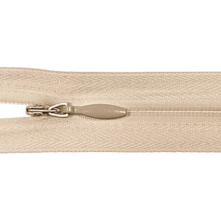 Reißverschluss - nahtverdeckt - S43 - Meterware - mit Zipper - beige