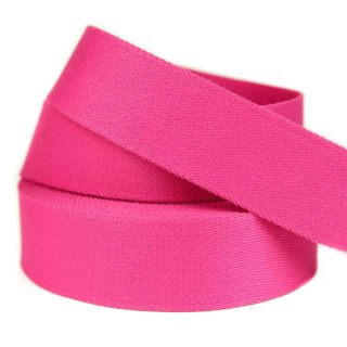 Viskosegurtband - uni - 40 mm - pink