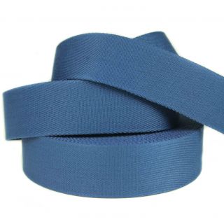 Viskosegurtband - uni - 40 mm - rauchblau