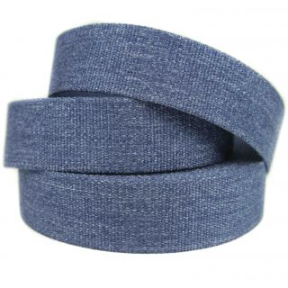 Viskosegurtband - melange - 40 mm - jeansblau