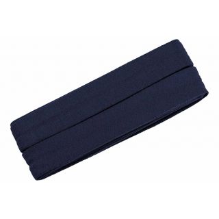 Jerseyschrägband - 40/20 - 3m Coupon - dunkelblau