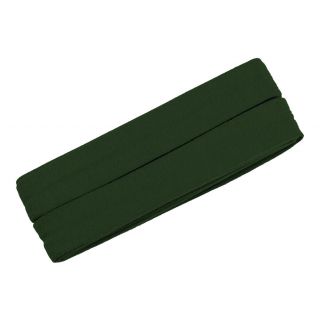 Jerseyschrägband - 40/20 - 3m Coupon - tannengrün
