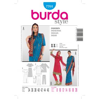 Schnittmuster - burda style - Inderin - 7701