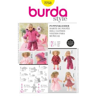 Schnittmuster - burda style - Puppenkleider - 7753